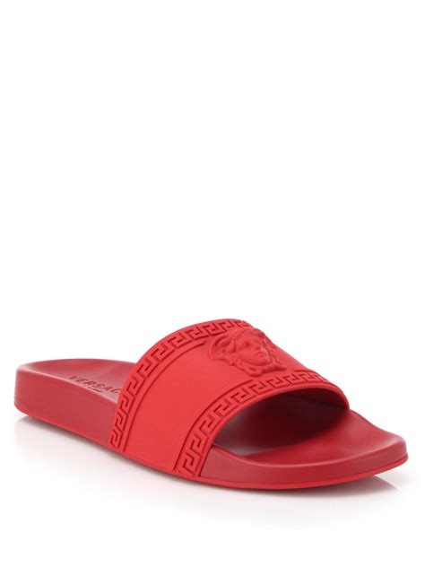 versace slides mens red|versace mules for men.